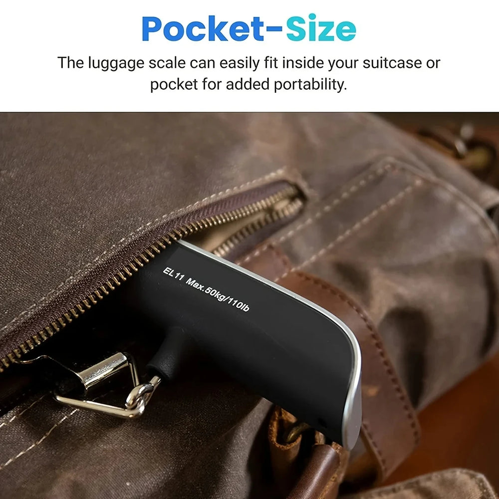 Portable Hanging Luggage Scale | Digital Travel Scale 110lb/50kg additional angle