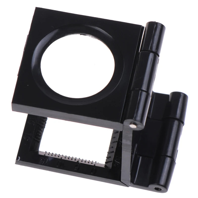 10X 28mm Folding Magnifier Stand Loupe | Textile Optical Glass Tool close-up view
