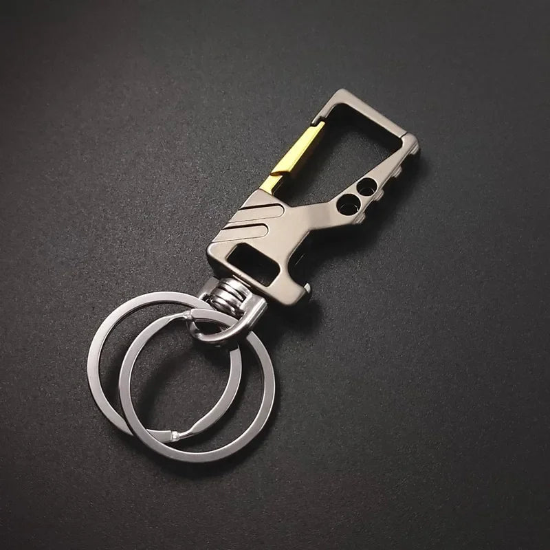 Heavy Duty Keychain Bottle Opener Carabiner | Metal Key Ring for Men and Women alternate view