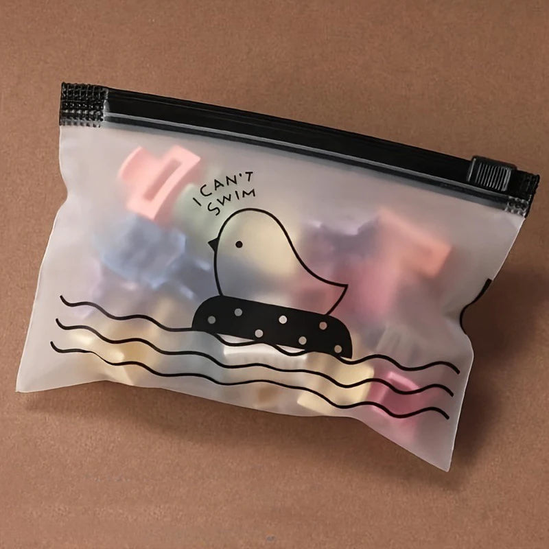 20 Pcs/bag Solid Color Matte Hollow Hair Claw Clip Candy Color Catch Barrettes Stylish H detail view