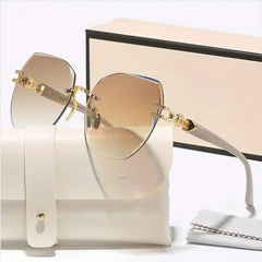 New Model Frameless Sunglasses - Best-selling Large Frame Trendy Street Photography Unframed Sunglasses