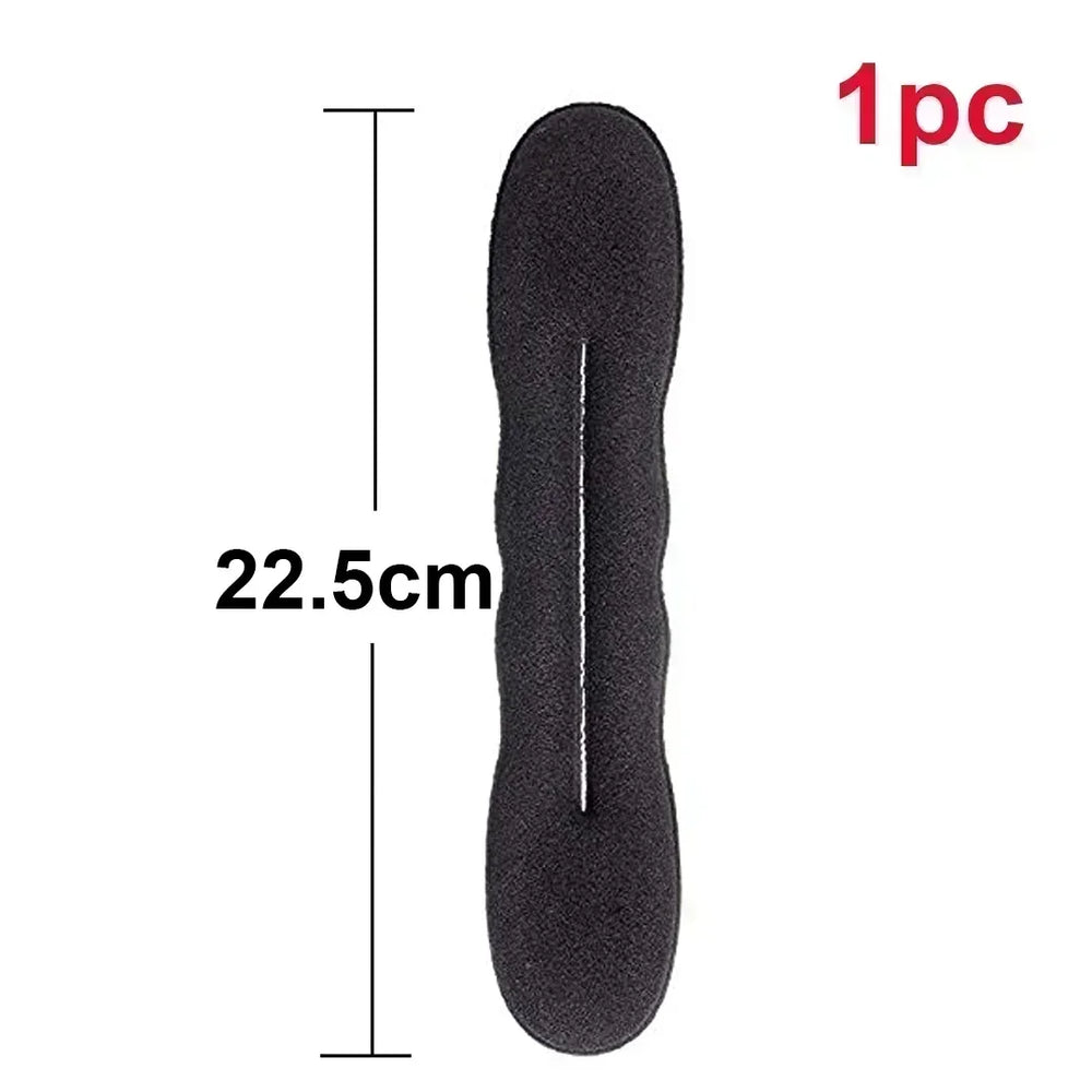 Sponge Hair Styling Tool Plastic Loop Curly Hair Maker Hair Scrunchie Headband Twist Don detail view