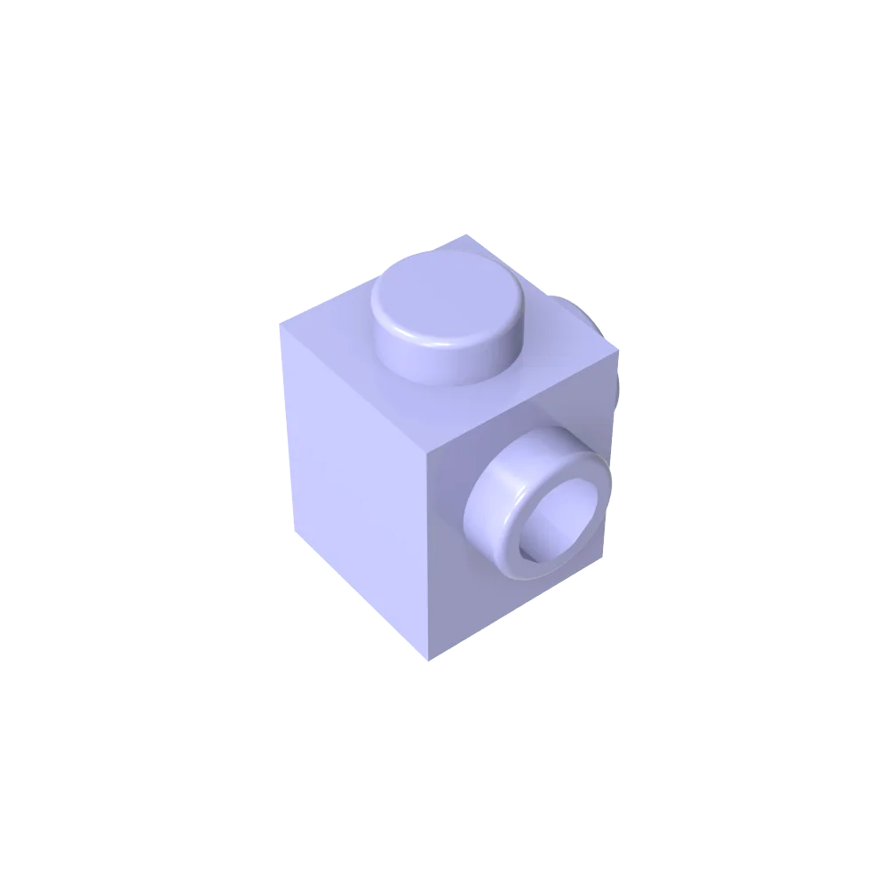 Gobricks GDS-1046 Modified Brick 1 x 1 with Studs on 2 Sides | Building Block for DIY detail view