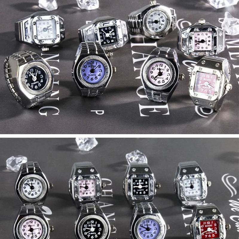Roman Numeral Punk Gothic Finger Clock Jewelry