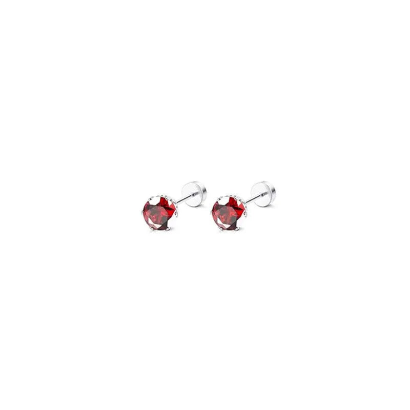 2pcs 20G Hypoallergenic Stud Earrings for Women Men, Stainless Steel Flatback Earring lifestyle view