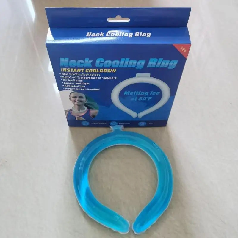 Outdoor Summer Neck Cooling Tube | Reusable Ice Ring for Hiking, Cycling, and Fishing detail view