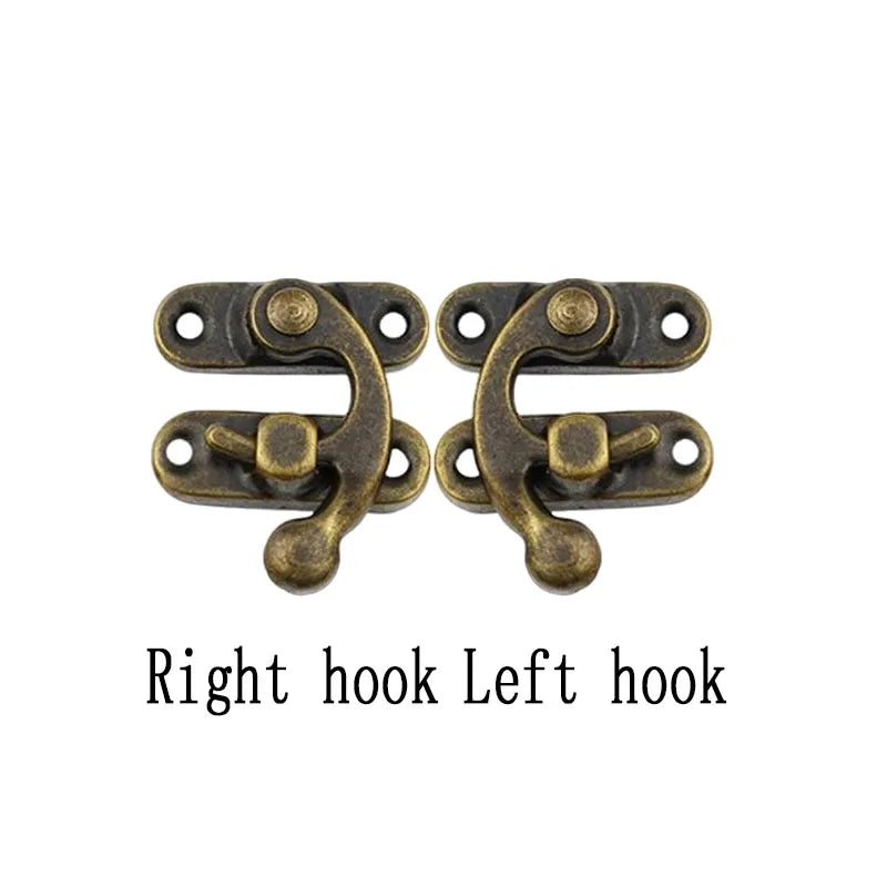 4pcs Toggle Latch Hasp Hook Lock for Wooden Jewelry Chest Box alternate view