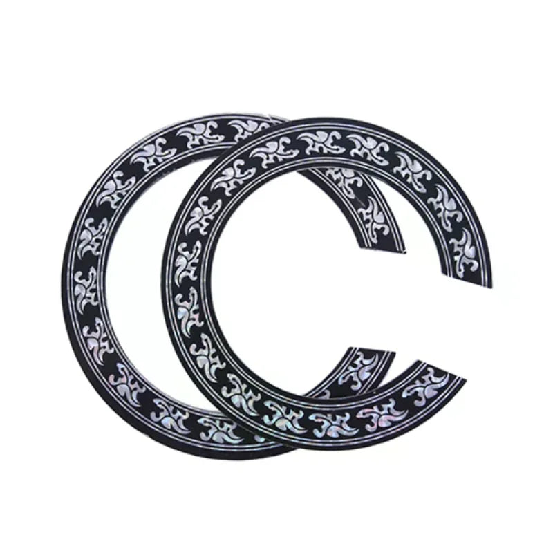 104mm 94mm inch Size Hard PVC Guitar Circle Sound Hole Rosette Inlay alternate view