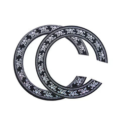 104mm 94mm inch Size Hard PVC Guitar Circle Sound Hole Rosette Inlay alternate view