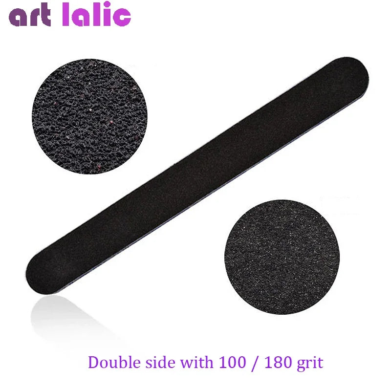 5Pcs Emery Board Nail Files, Straight Sandpaper Files for Nail Art DIY Manicure alternate view