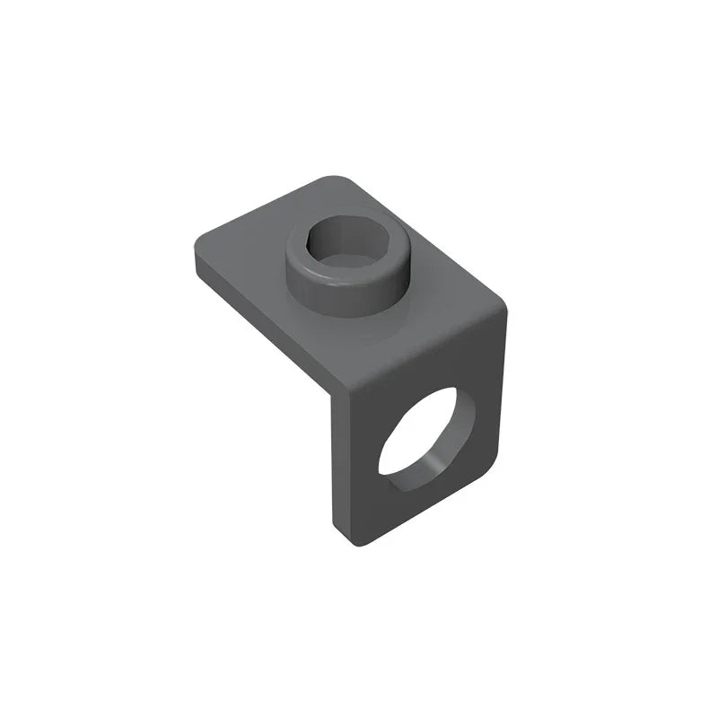 Gobricks GDS-1165 Minifig Neck Bracket with Back Stud | Thin Back Wall Building Block close-up view