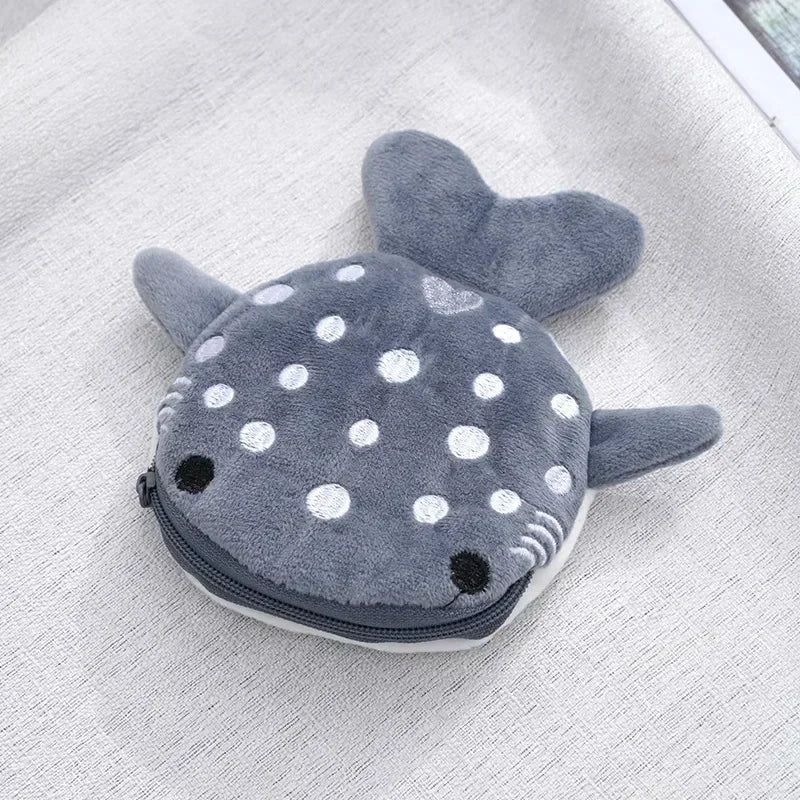 Cartoon Cute Pig Animal Coin Purse | Kawaii Soft Plush Zipper Wallet for Kids additional angle
