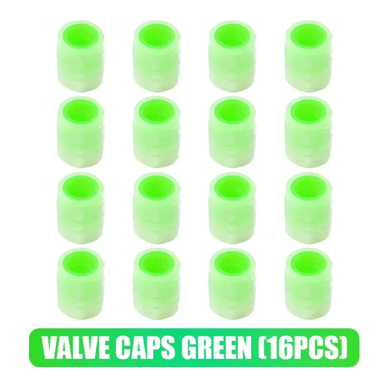 Luminous Tire Valve Caps Glowing Night Wheel Decor