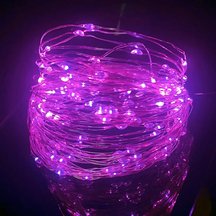 5M LED String Lights Waterproof Led Copper Wire Fairy Lights Battery Operated DIY W additional angle