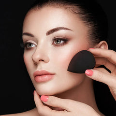 1Pcs Black Makeup Sponge Puff Beauty Egg Face Foundation Powder Cream Sponges Cosmetic P detail view