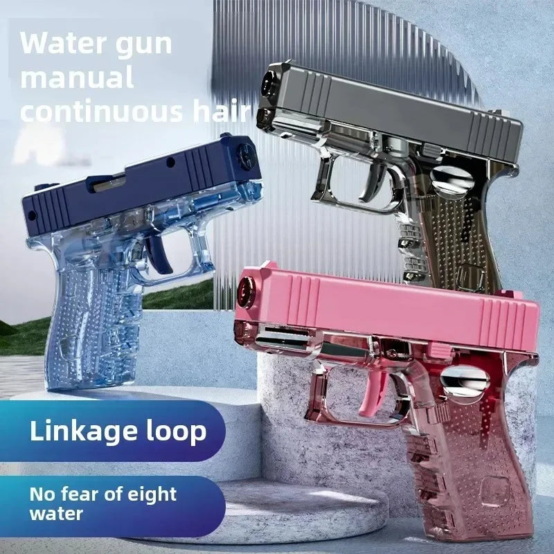 Hot Mini Desert Eagle Water Gun | Continuous Firing Toy Pistol for Summer Outdoor Fun alternate view