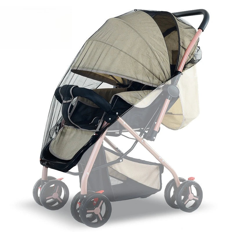 Baby Stroller Mosquito Net with Full Coverage | Sunshade and Windshield Mesh detail view