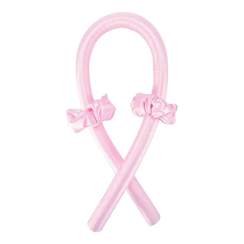 Heatless Curling Rod Headband No Heat Silk Curls Ribbon Hair Rollers Sleeping Soft He alternate view