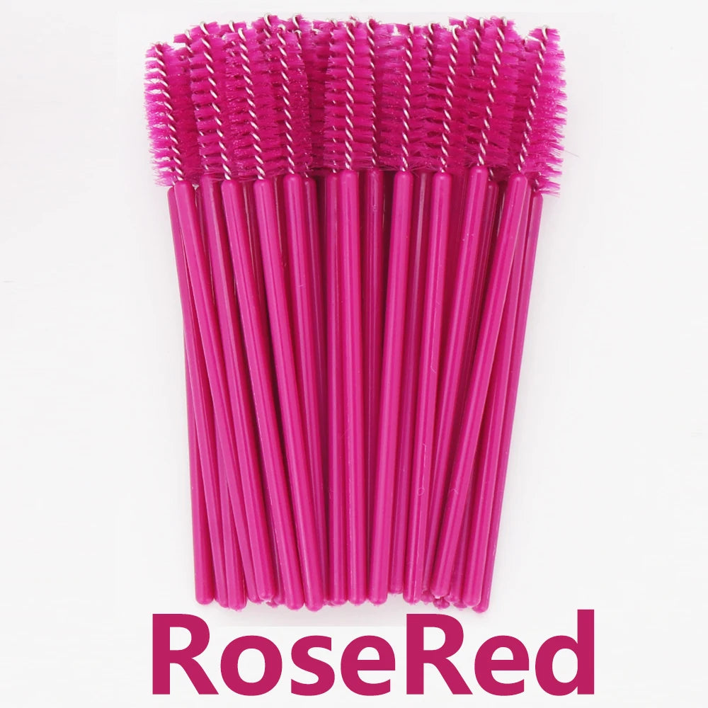ANNAFRIS 50Pcs Eyelash Brush Soft Head Spiral Crystal Eyebrow Brush Lash Extension Br lifestyle view