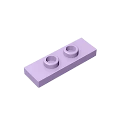 Gobricks GDS-1504 Plate, Modified 1 x 3 with 2 Studs (Double Jumper) | Compatible Buildi detail view
