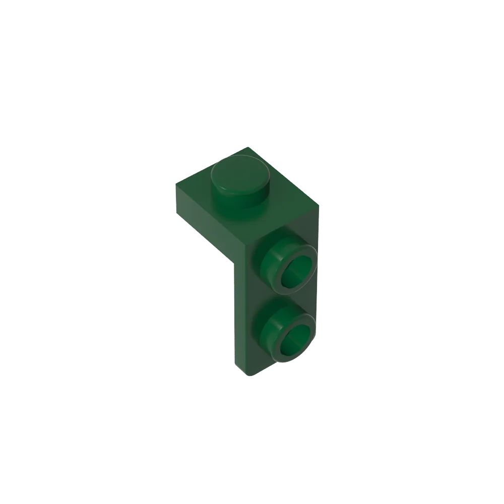 Gobricks Bracket 1 x 1 - 1 x 2 | Compatible Building Block close-up view
