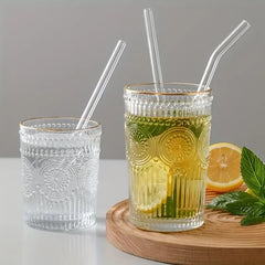 1set Heat Resistant Glass Straws with Brush - Set of 5 - Reusable and Washable,Perfec alternate view