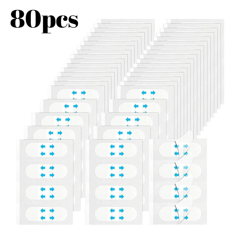80-Piece Invisible Face Lifting Tapes | Instant V-Shape Facial Slimming Stickers alternate view