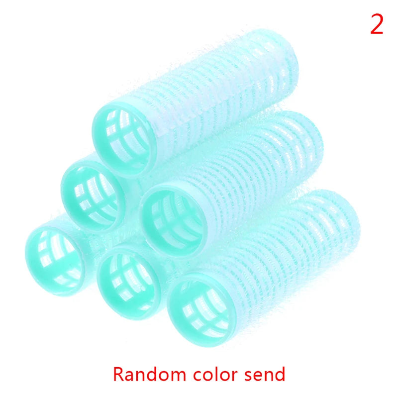 Hair Volume Curlers No Heat Self-Grip Hair Holding Rollers Heatless Curls Modeler Salo close-up view
