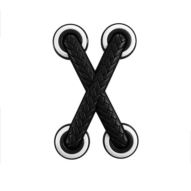 Funny Cross Shoelace Vinyl Decal Sticker for Cars, Motorcycles, Trucks, Helmets