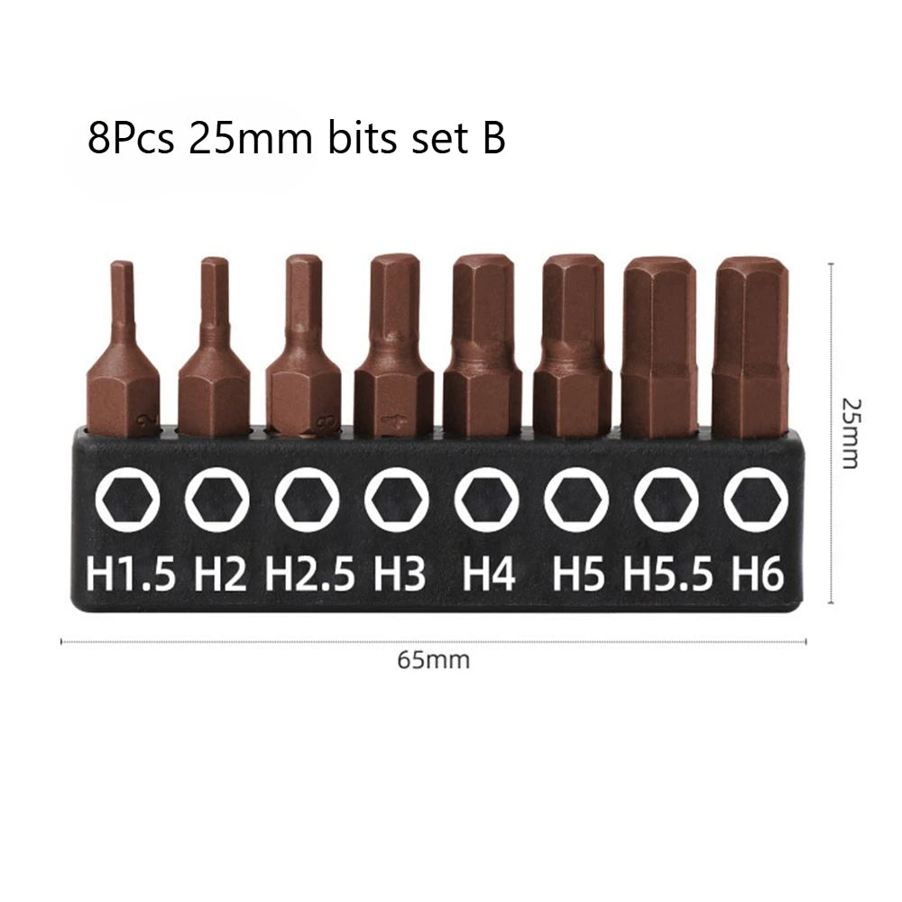 Screwdriver Bits Set 25mm 50mm | S2 Alloy Steel Magnetic Screwdriver Bits for Phillips, detail view
