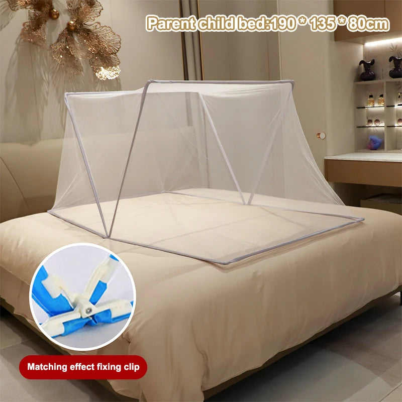 Foldable Mosquito Net for Bed | 3-Point Foldable Design with Good Ventilation alternate view