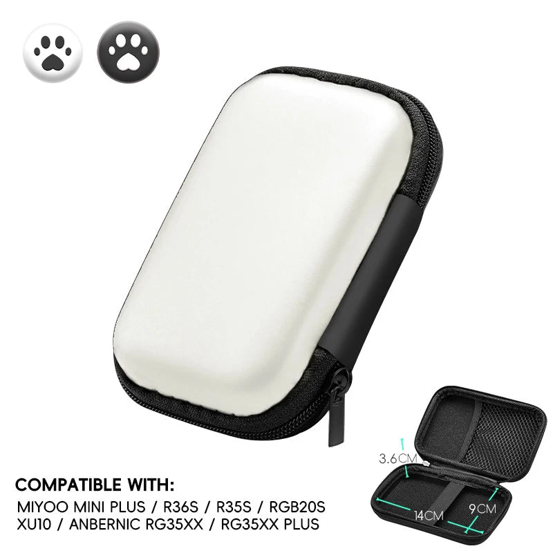 Data Frog Portable Handheld Console Carrying Case | Retro Gaming Travel Bag close-up view