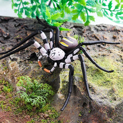 Oenux Insect Animals Model Spider Web Scorpion Bat Action Figures Figurine Miniature Cute Educational Kid Toy Halloween Gift