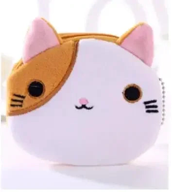 Cute Animal Plush Coin Purse | Zipper Change Purse with Keychain Mini Wallet lifestyle view