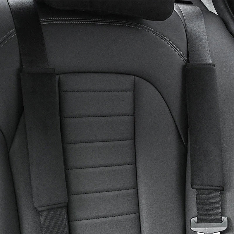 Plush Seat Belt Covers for Adults and Kids, 2-Pack