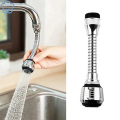 Kitchen Stainless Steel Faucet Sprinkler Water-saving Device Lengthening Rotating Splash Proof Sprin