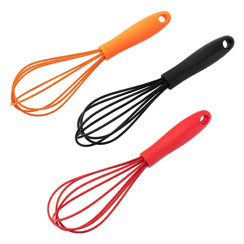 1PCs silicone small size egg beater manual cream egg small stirring rod mini egg-whis lifestyle view
