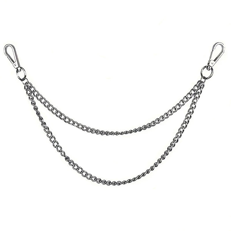 【MAX-22】1Pcs 2/3Layer Punk Hip-hop Long Metal Belt Chain Fashion Trousers Pant Waist alternate view