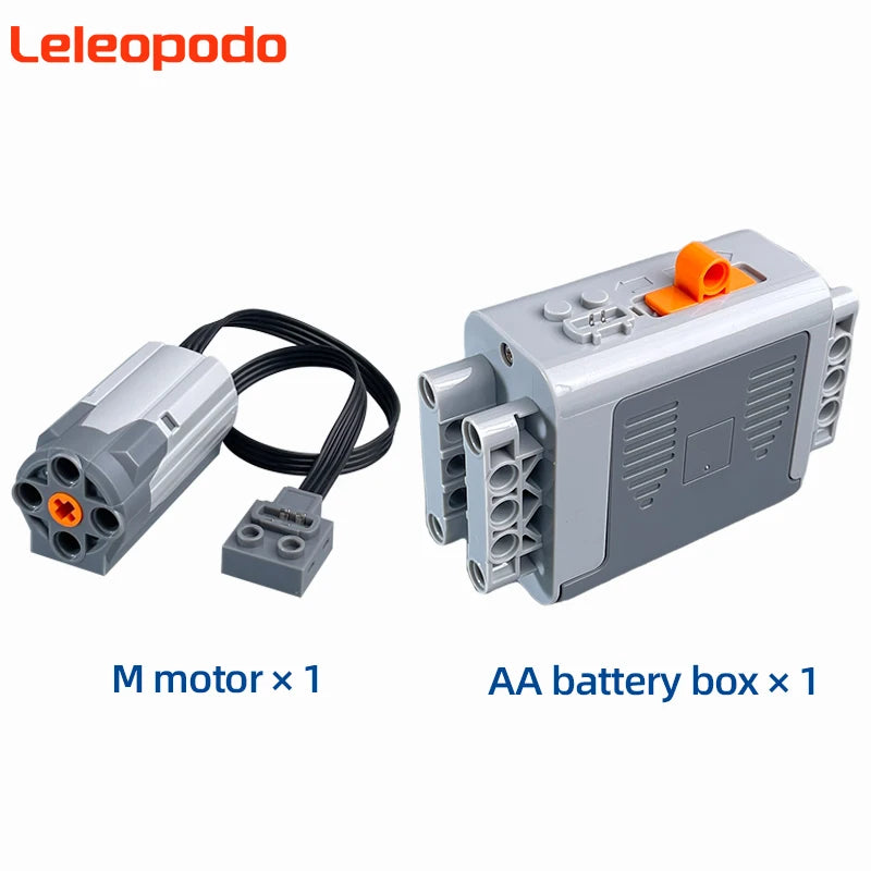 MOC Power Functions Enhanced Version M L XL Servo Red Motor Technical Part Building Block Toy Accessories Compatible with Brand