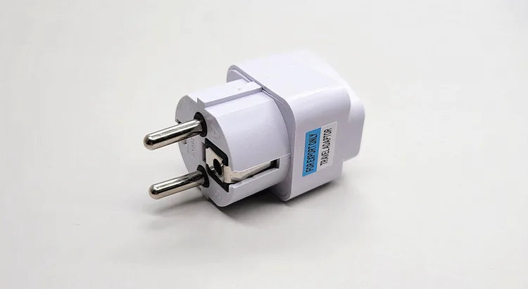 International Travel Power Adapter to Euro Plug Converter detail view
