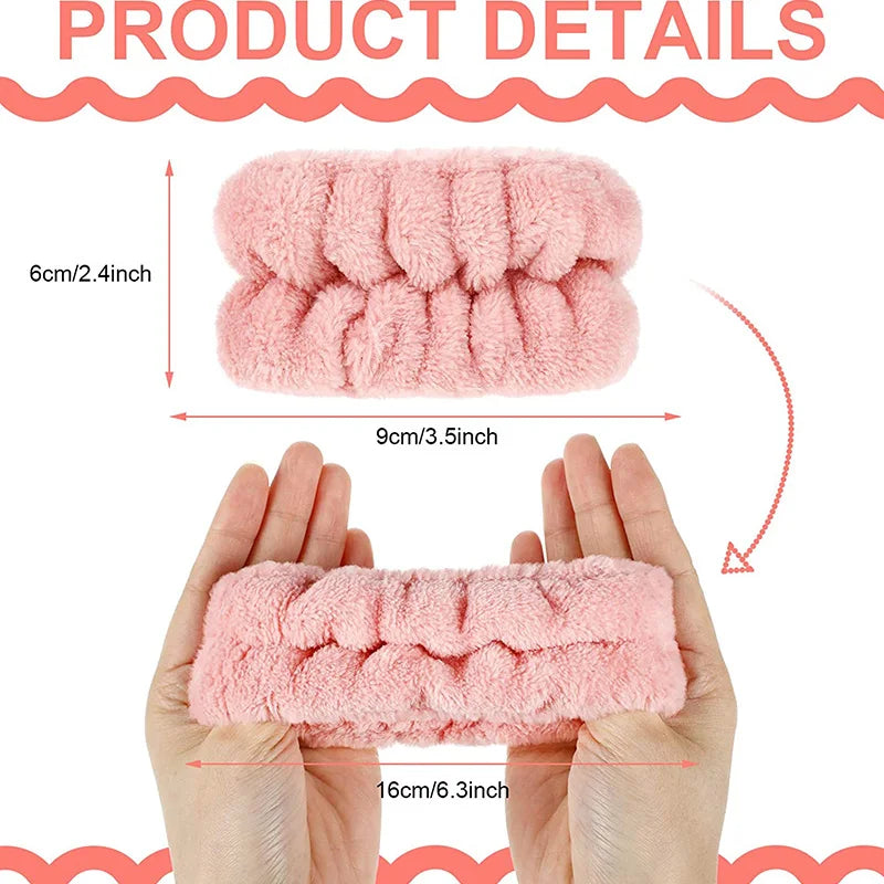 Wrist Washband Microfiber Wrist Wash Towel Band Wristband Scrunchies for Wash Face Absor detail view