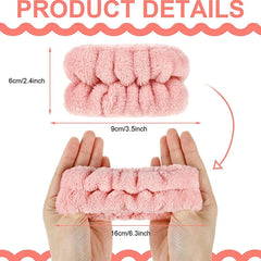 Wrist Washband Microfiber Wrist Wash Towel Band Wristband Scrunchies for Wash Face Absor detail view