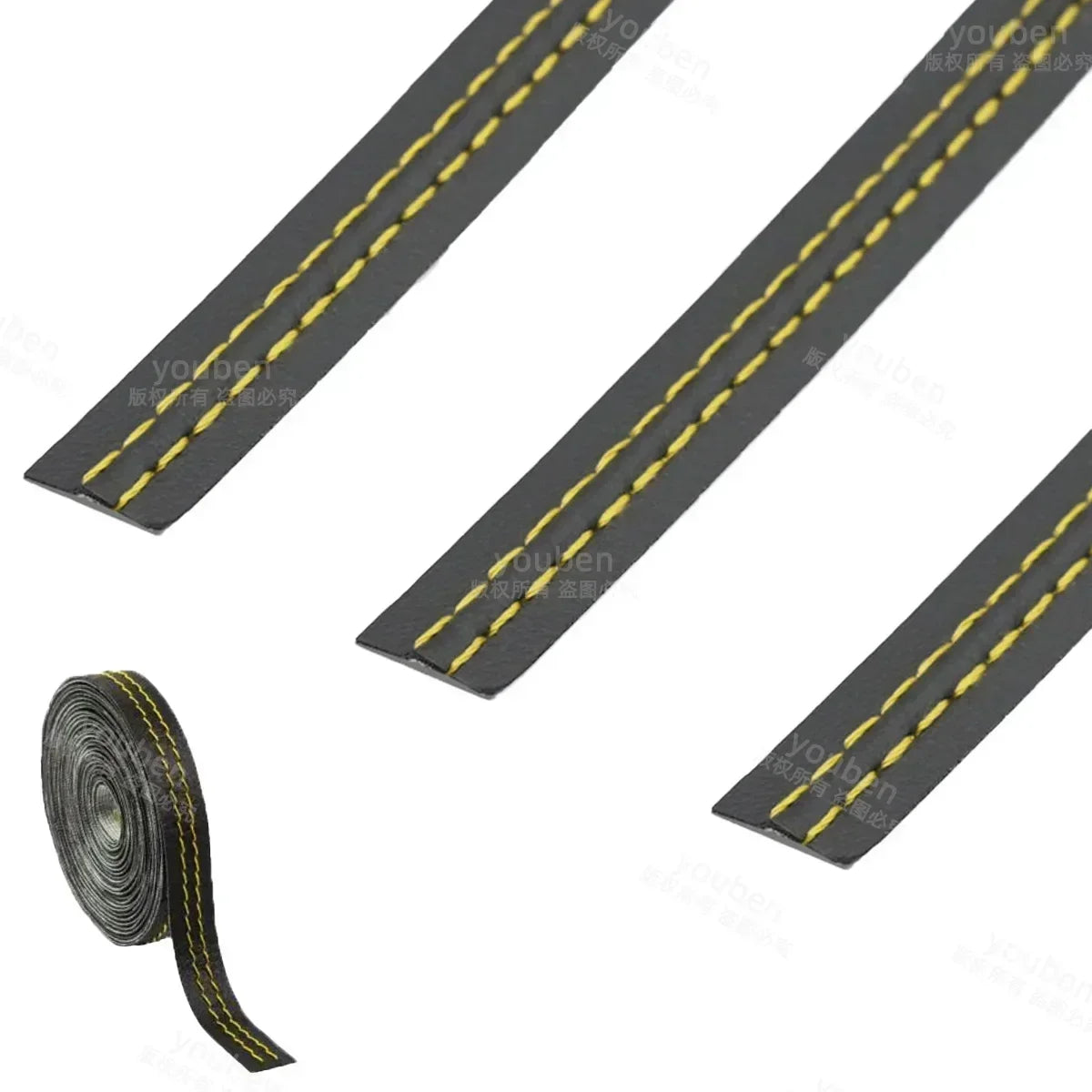 2m/8m Car Self-adhesive Moulding Trim Car Interior Dashboard Leather Decoration Line DIY Braid Strip Car Style Decoration