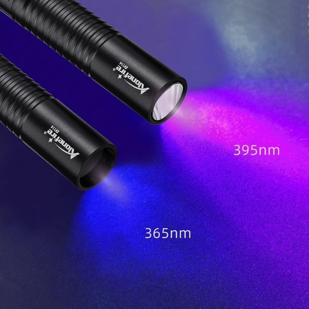 365/395nm UV Flashlight Rechargeable | Mini Ultraviolet Detection Light for Pets, Mon alternate view
