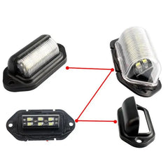 2PCS 6 LED License Plate Light For SUV Truck Trailer Van alternate view