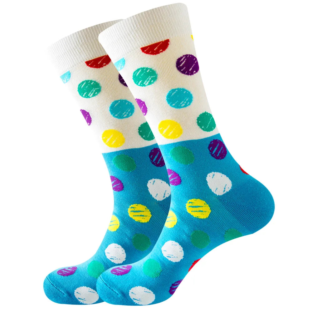 Sock Combed Cotton Funny Men's Big Size Crew Harajuku Hip Hop Thick Long Socks