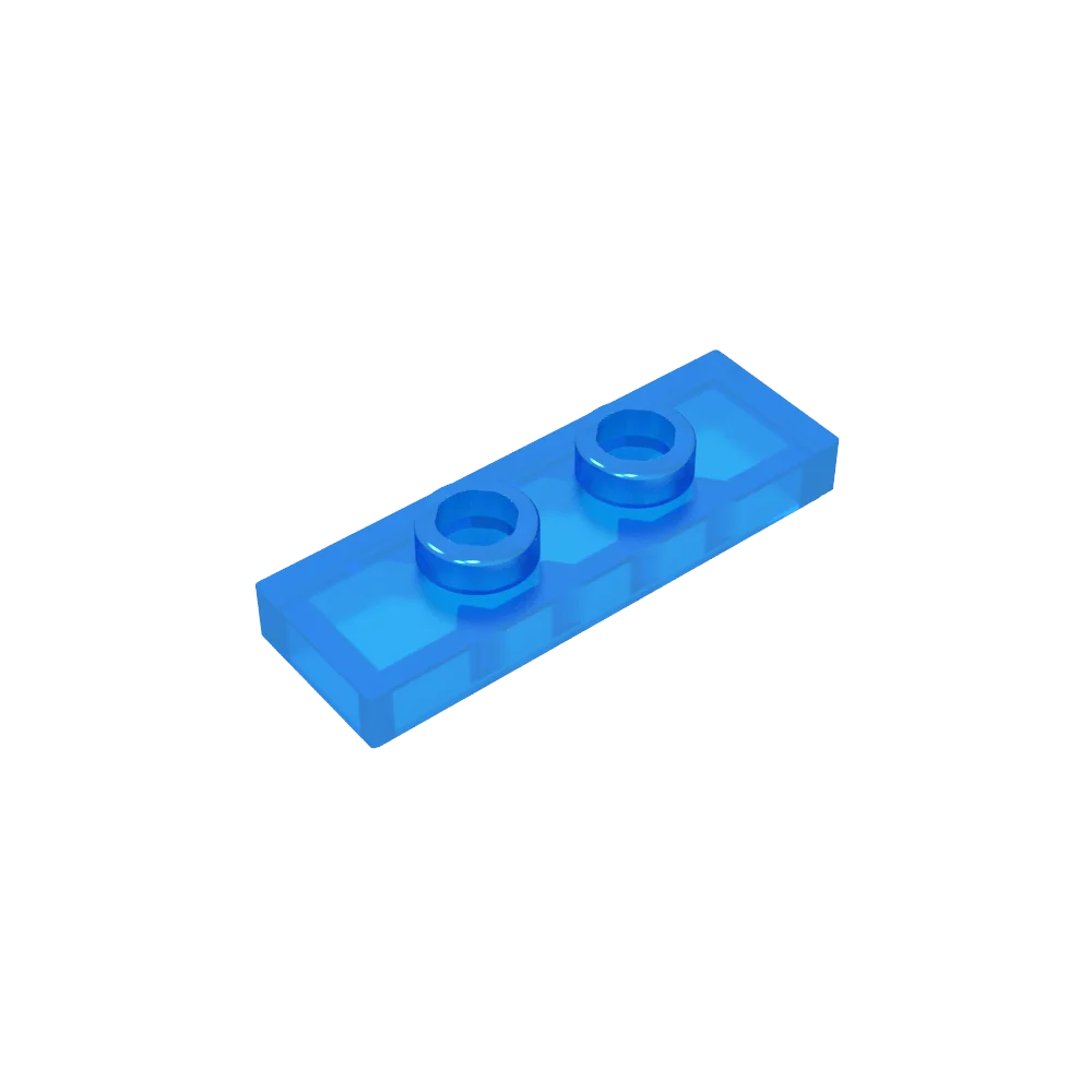 Gobricks GDS-1504 Plate, Modified 1 x 3 with 2 Studs (Double Jumper) | Compatible Buildi detail view
