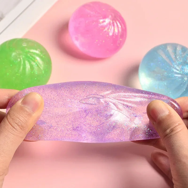 Creative Toy Maltose Steamed Bun Decompression Kneading Music Slow Rebound Gold Powder M detail view