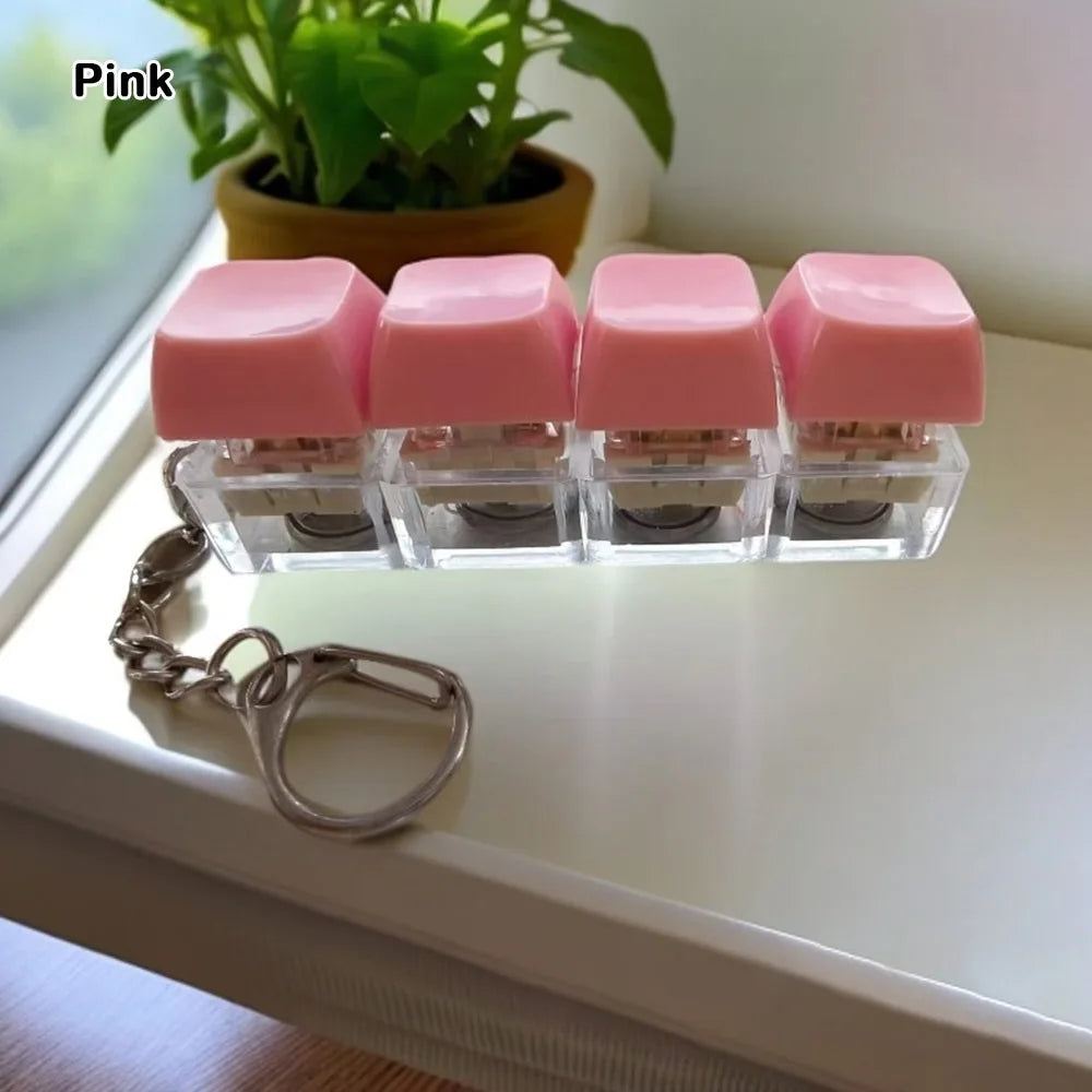 Finger Keyboard Push Pop Game | Stress Relief Desk Toy alternate view