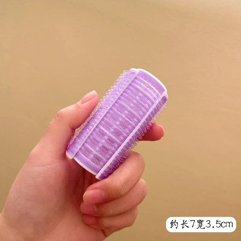 Self-Adhesive Hair Rollers for Curls | Heatless Lazy Hair Curling Tool close-up view